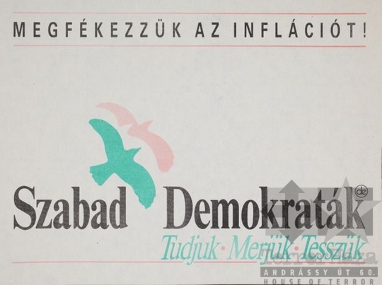 THM-PLA-2017.1.64a - SZDSZ election flyer, 1990