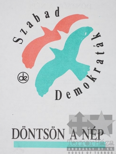 THM-PLA-2017.1.67a - SZDSZ election flyer, 1990