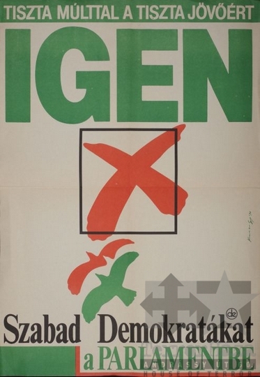 THM-PLA-2017.8.19T - SZDSZ election poster, 1990