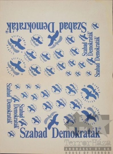 THM-PLA-2017.8.31T - SZDSZ election poster, 1990