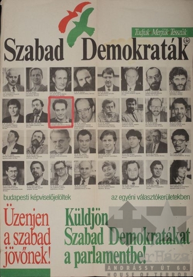 THM-PLA-2017.8.32T - SZDSZ election poster, 1990