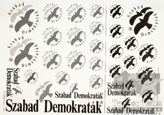 THM-PLA-2019.2.14 - SZDSZ election poster, 1990