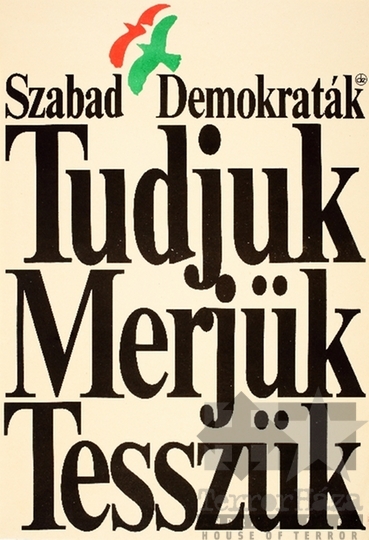 THM-PLA-2019.2.2 - SZDSZ election poster, 1990