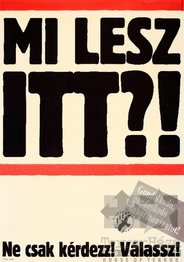 THM-PLA-2019.2.3 - SZDSZ election poster, 1990