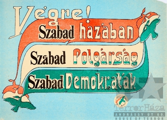 THM-PLA-2019.2.9 - SZDSZ election poster, 1990