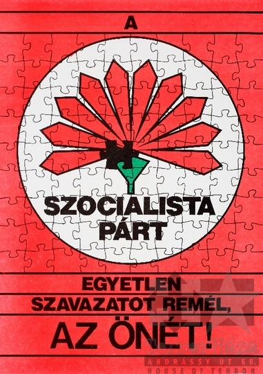 THM-PLA-2019.3.21 - MSZP election poster, 1990