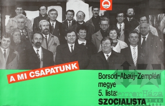 THM-PLA-2019.3.6 - MSZP election poster, 1990